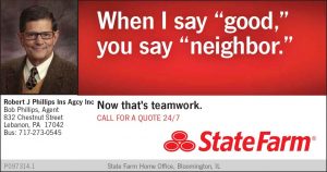 StateFarm Blue Cardinal Photography Ad