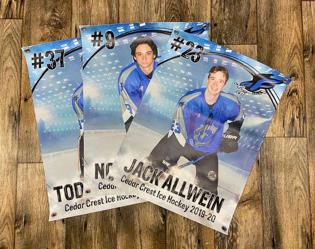 cedar crest hockey banners