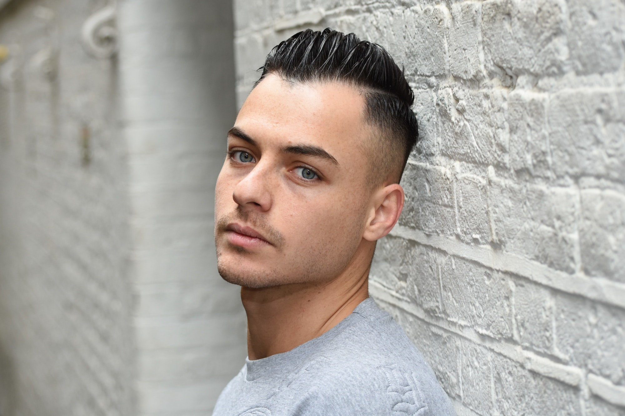 Headshot of a male model